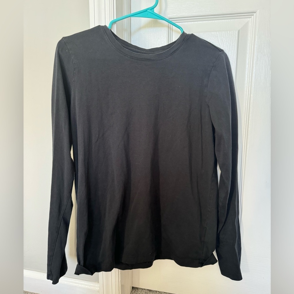 Black long sleeve top